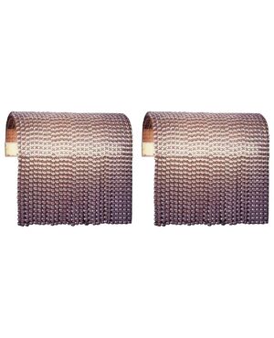 Pair of important wall lamps with glass fringes - O/6166