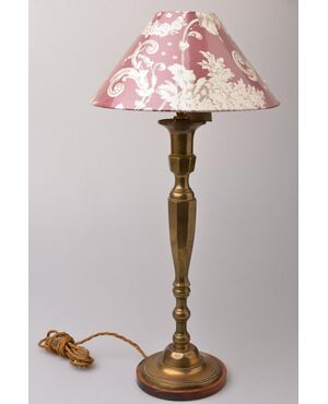 Pair of American brass lamps - O/6187