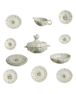 Antique LAVENO dinner service - O/1558