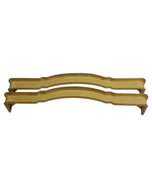 Pair of antique gilded wooden curtain rods - M/1920