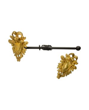 Coppia di fregi in bronzo per tende - O/4768 -