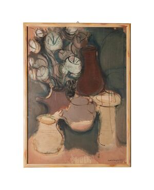 Tempera and watercolor signed Scribani 1965 - ST/724