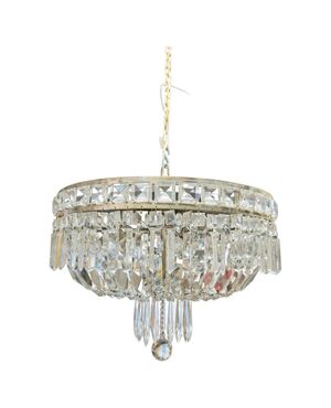 1970s Italian crystal ceiling light - O/8286