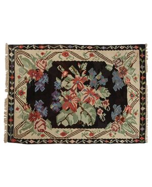 Caucasian Kilim GAREBAGH with floral design - n. 502 -