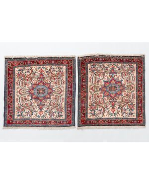 Pair of Persian BIDJAR bedside rugs - nr. 136 and 137.