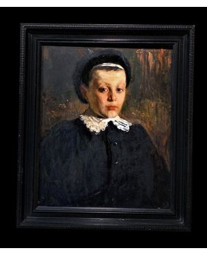 French school (about 1920) - Portrait of a young girl     