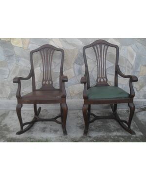 pair of rocking armchairs     