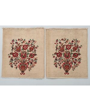 Pair of small TABRIZ rugs - no. 527 and 528 -