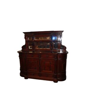 Coppia di grandi servante di metà del 1800 in mogano Stile Luigi Filippo