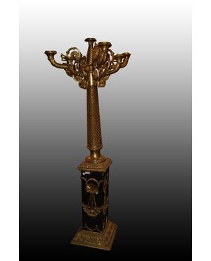 Coppia di Candelieri Giganti del 1800 francesi stile Impero