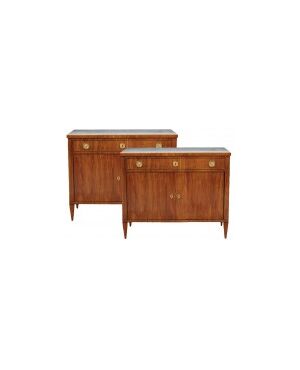 Pair of Directory sideboards in cherry     