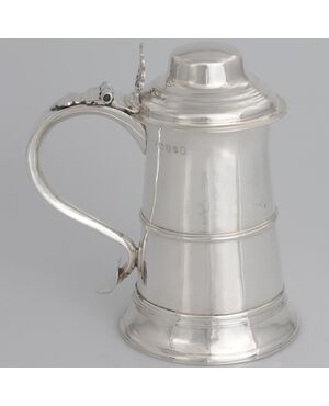 George III sterling silver tankard, Peter & Ann Bateman, London, 1791