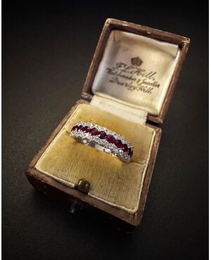 Ring with Rubies and Diamonds