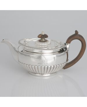 George III sterling silver teapot, Paul Storr, London, 1814