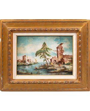 Lucia Ponga degli Ancillo (Venezia 1887 - 1966) - Capriccio veneziano.