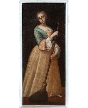 Maestro veneziano (XVIII sec.) - Maschera di Colombina.