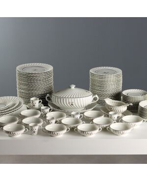 Haviland Porcelain Dinner Service from Limoges, France, Mid-20th Century
