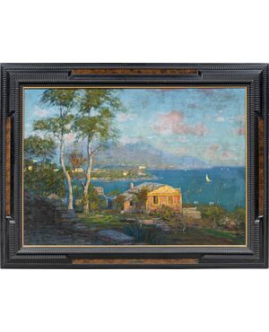 Carlo Costantino Tagliabue (Bresso 1880 - Milano 1960) - Il golfo di Rapallo.