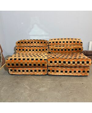 Divano – coppia poltrone Afra e Tobia Scarpa  mod Erasmo . Prod B&B  1973 Design Modernariato perfetto stato