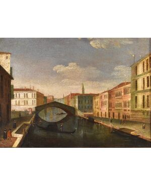 Venice with the Ponte delle Guglie, attributable to Gabriele Bella (Venice 1730 – Venice 1799)