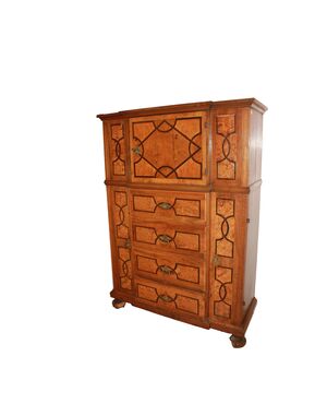 Biedermeier Style Elm Wood Sideboard, Northern Europe, 19th Century