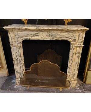 chm641 - Pompadour fireplace, cm l 115 xh 106     
