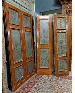 pts746 - n. 6 double doors, 19th century, meas. cm l 112/115 xh 232/237     