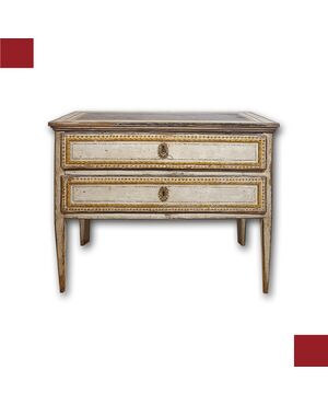 NEOCLASSICAL PAINTED CHEST OF DRAWERS LATE 18TH CENTURY