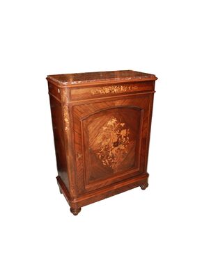 Parisian Rosewood Sideboard with Rich Inlays