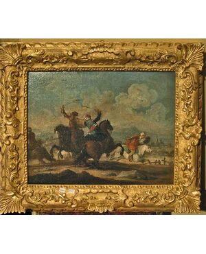 Painting "Duel" by Giuseppe Zais