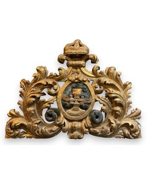 PAN392 - Gilded wooden panel, 17th century, dimensions cm W 133 x H 100