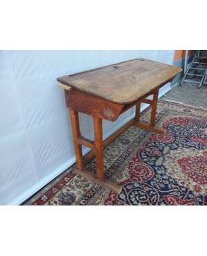Wooden school desk from the 1900s