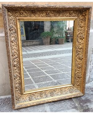 specchiera in legno dorato cm.55 x 70