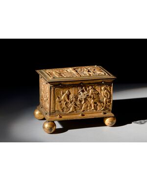 Bronze and gilded copper box, Central Europe, 16th century