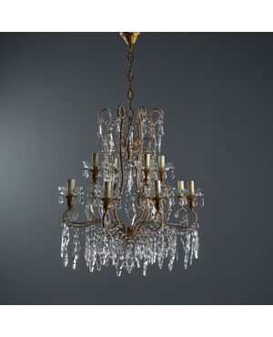 Twelve-light chandelier, Italy, 20th century