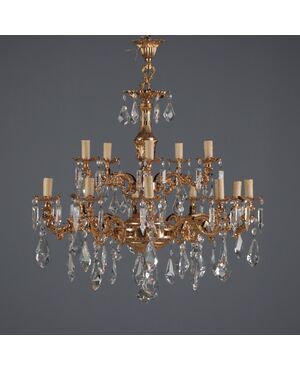 Lampadario in Stile Rococò Italia XX Secolo