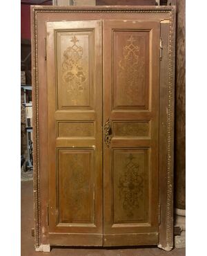 pts749 - n. 5 doors, 2nd half of the 19th century, cm l 130 xh 227     