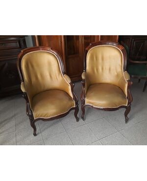Pair of Charles X armchairs     