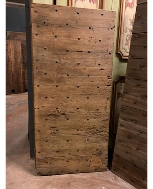 ptcr471 - door in nailed larch, period &#39;7 /&#39; 800, cm l 85 xh 183     