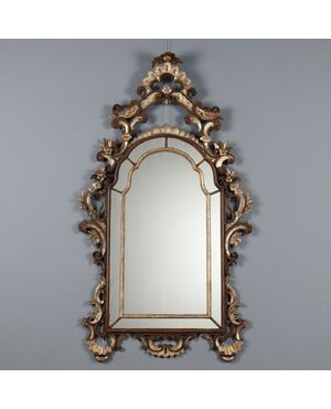 Rococo Style Mirror Italy First Half 20th Century