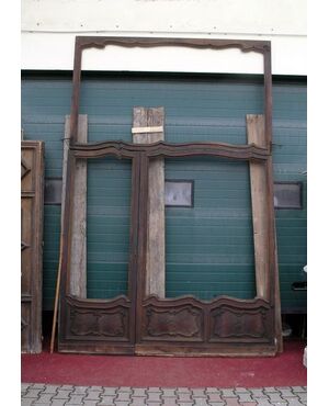 shop front panels with baroque door + window