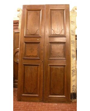 pti354 oak door with two doors mis. 132 xh 260