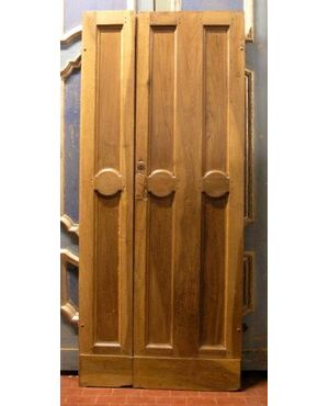 pti365 three-panel door with two doors mis. 87 x 203 Walnut