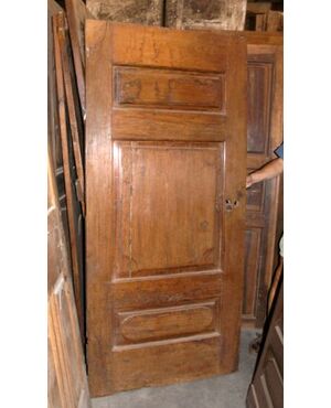 pti377 walnut door with central panel mis. 85 x 184