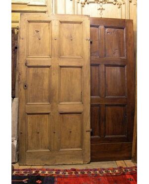 pts400 pair of walnut doors mis. 92.5 x 200 cm