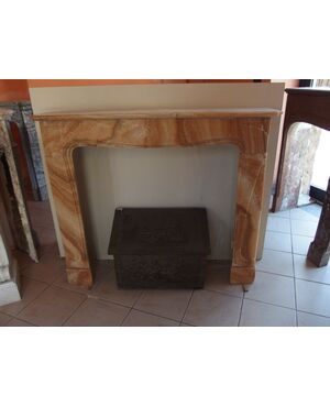 ONICE MARBLE FIREPLACE DECO' STYLE FRANCE cm L128xP27xH108