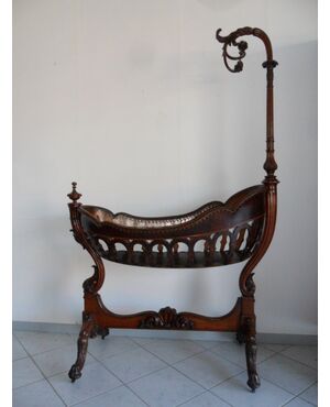 rocking cradle made by Bisi Luigi Antonio. Private Collection object is not for sale
