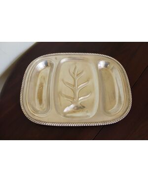 Antipastiera tray, antique pewter 50s Use