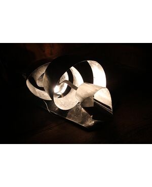 Lamp aluminum tape Wirlwind created by the artist Simona Ambrosini