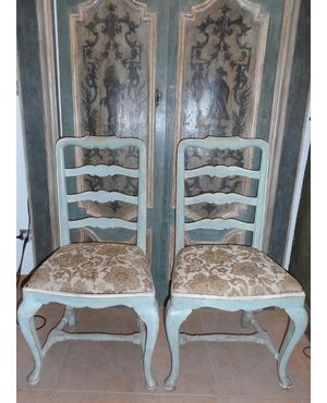 6 Chairs Tuscan lacquered